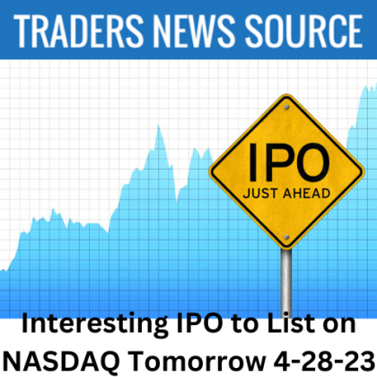 Interesting IPO to List on NASDAQ Tomorrow 4-28-2023